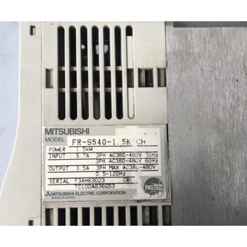 FR-S540-1.5K-CH 1.5kw 380V inverter , used in good condition . 80% appearance new , good working , free shipping