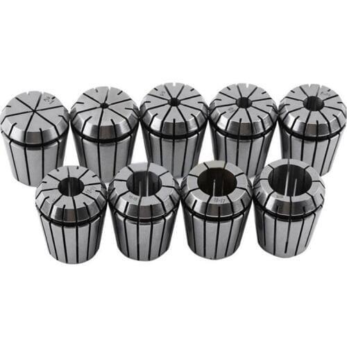 Milling Cutter Chuck ER40 18Pcs 3-20MM Spring Clamp Chuck CNC Milling Lathe Tool Engraving Machine Milling Machine Accessories