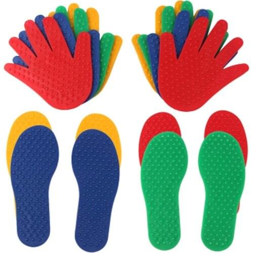 Children Outdoor Toys Kids Fun Games Hand Foot Print Crawling Mat Sensory Integration Kindergarten Outdoor Activities Game Pad
