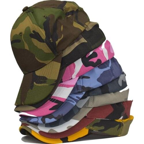 Mens Adjustable Army Camouflage Camo Cap Camouflage Hats Climbing Cap For Hunting Combat Fishing Desert Hat Outdoor Sports Hats