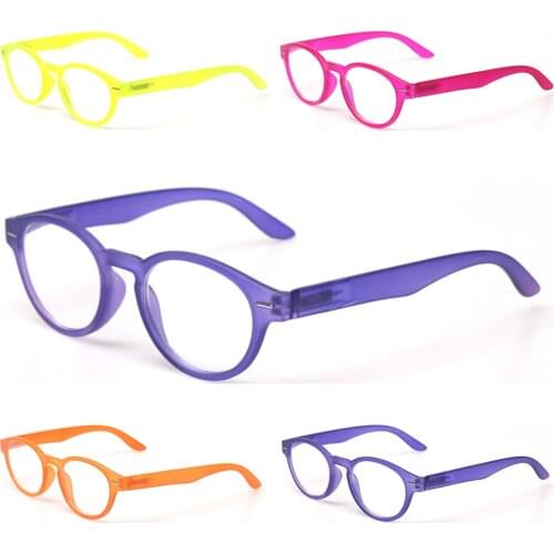 Reading Glasses Spring Hinge Vintage Style Great Value Quality Readers Multicolor Round Frame Men and Women Readers for Reading