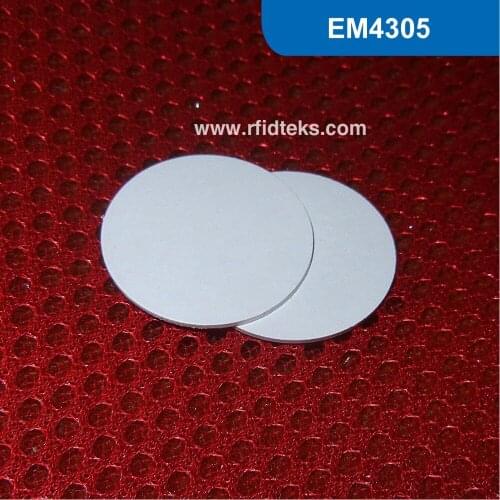 Dia 25mm RFID Tag for access control, RFID PVC Token for asset management 125KHZ 512bit R/W EM with EM4305 Chip