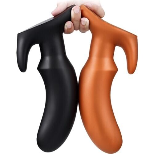 Silicone Soft Anus Dilator G Spot Vagina Dildo Big Butt Plug Expander Anal Extender Erotic Adult SM Sex Toy For Women Men