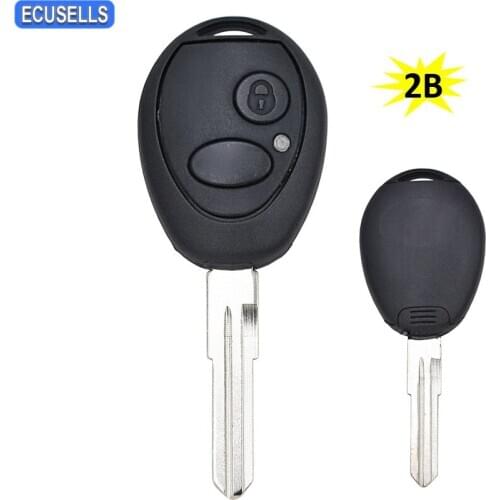 New Replacement 2 Button Remote Key Shell Case Fob Smart Car Key Housing Cover for Land Rover Discovery 1999 - 2004 Uncut Blade