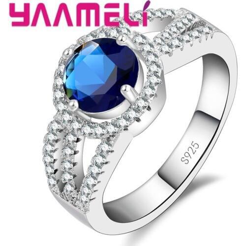 Mystery Charming Wedding Rings For Bridal Women Jewelry Best Cubic Zirconia Crystal New Arrival 925 Sterling Silver
