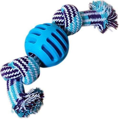 Pet Supply Dog Toys Dogs Chew Teeth Clean Outdoor Interactive Fun Playing Rope Ball Toy For Large Small Dog Cat