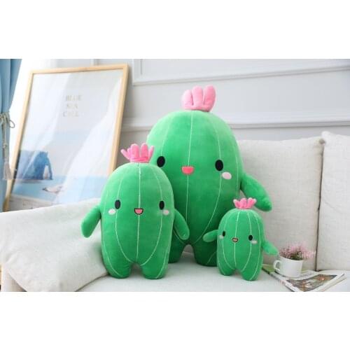 Kawaii Flower Plant Cactus Plush Toy Cactus Stuffed Pillow Cushion Bolster Kids Doll Children Boy Girl Gift Room Bedroom Decor