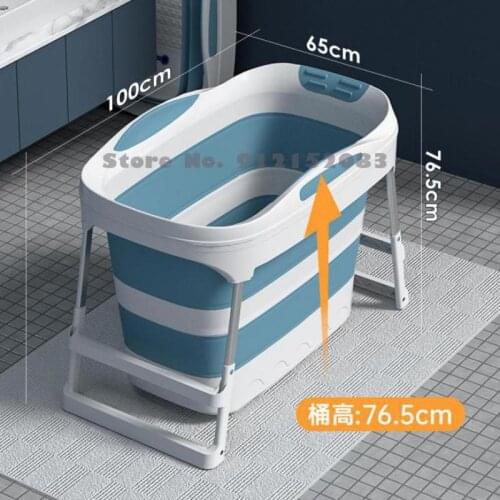 Foldable Bathtub, Adult And Childrens Three In One Bath, High Barrel And Portable Household Whole Body Sweat Steamer
