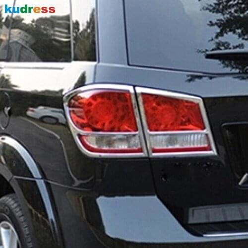 For Dodge Journey JCUV JC For Fiat Freemont 2009 2010 2011 2012 Chrome Rear Light Lamp Cover Trim Taillight Frame Trim Sticker
