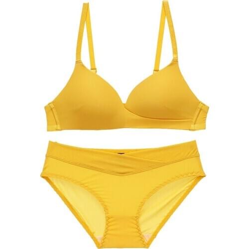 Push Up Lingerie Sets Sexy Bra Set for Women Bras and Panty Solf Bralette Panties Invisible Lingerie Femme Underwear