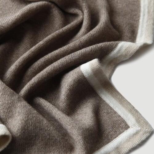 Knitted 100% cashmere scarf Women triangle scarf shawl dual-use autumn winter new warm Inner Mongolia wool scarf