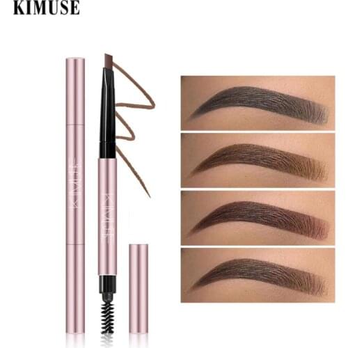 1 Pcs Double-head Eyebrow Pencil Waterproof Sweat-proof Non-smudge Long-lasting Brow Makeup Maquillage Wholesale Dropship TSLM2