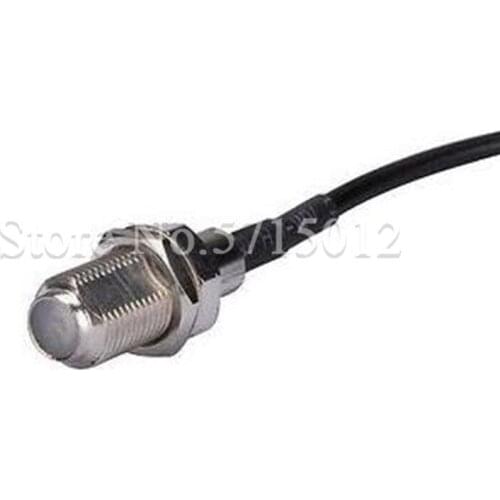 1pcs F Type Famale Head Turn to MCX Bend Male Head Socket Connector Antenna Cable 15cm RG174 Wire
