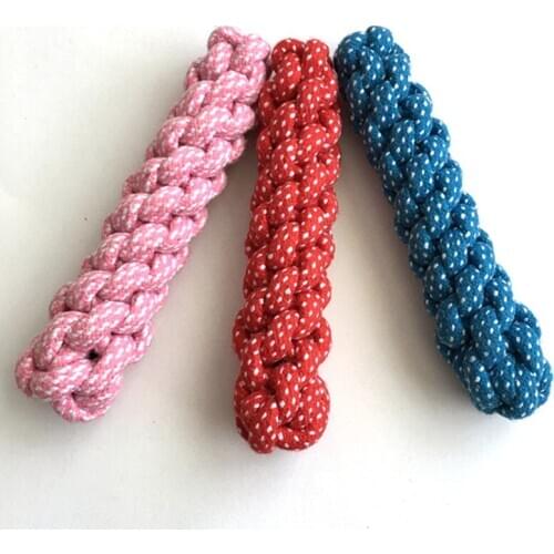 10 Pcs Tough Strong Puppy Dog Pet Tug Cotton Rope Chew Toy 20cm Pet Toy Pet supplies