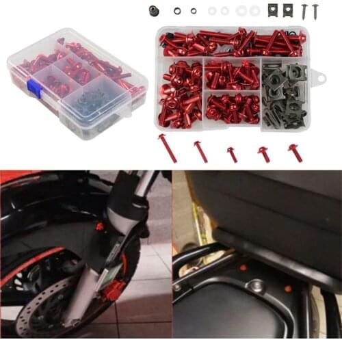 177PCS/set Motorcycle Windshield Body Fairing Bolts Screws For Honda Yamaha Kawasaki Suzuki Aprilia Ducati MV Agusta
