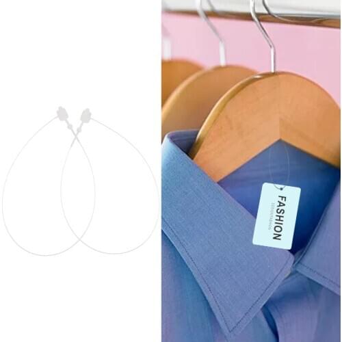 5000pcs/box Hang Tag Loop Pin Swing Ticket Snap Fastener Hangtags Lanyard Rope