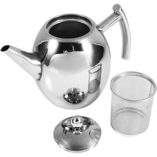 Hot Sale 1000/1500ML Large Capacity Water Kettle Stainless Steel Teapot Coffee Pot With Filter for Milk Oolong Tea Flower