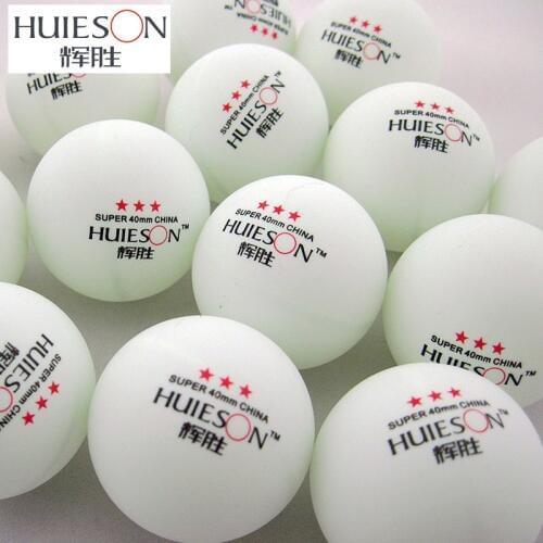 HUIESON 50pcs/Bag Exclusive Super 3 Star Table Tennis Balls 40mm+2.9g Ping Pong Ball Adult Club Training Table Tennis Balls