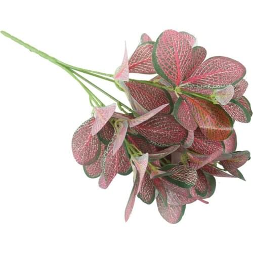 Artificial Plant Eucalyptus Leaves Plastic Green Plants Fake Eucalyptus Leaves DIY Home Wedding Forest Style Decorations