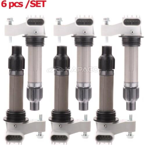 6 PCS 12632479 12610626 Ignition Coil For Cadillac ATS Chevy Chevrolet V6 GMC Saturn 3.6L Buick LaCrosse Enclave