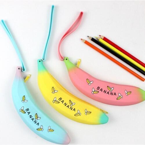 2021 new korea Banana pencil case Cute High-capacity Pencil Bags school supplies stationery boys girl pencil Bag