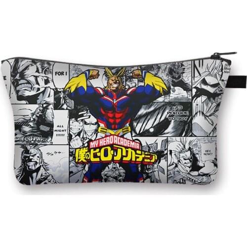 Anime Boku No Hero Academia Cosmetic Cases Women Makeup Bag Girls Portable Storage Bags Travel Bag Ladies Mini Handbag
