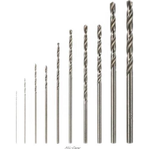 2018 10Pcs/Set HSS High Speed White Steel Twist Drill Bit Set for Dremel Rotary Tool