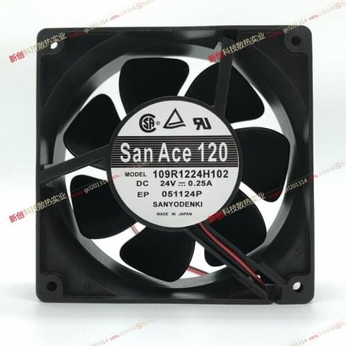 Original San Ace 120 109R1224H102 24V 0.25A 12CM 12038 switch power inverter chassis cooling fan