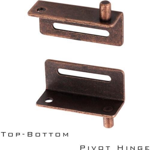 Antique Copper color Solid Iron material Wood door pivot hinge