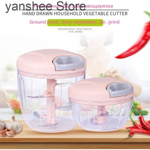 Rotary chopper, 900 / 450 / 200ml, slicer, garlic and fruit press, cheese press, kitchen accessories