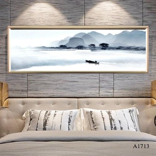 Modern Oil Painting Print on Canvas White and Black Landscape Canvas Art Printing Canvas Painting Wall Art Picture for HomeDecor