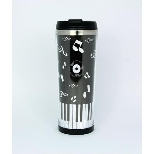 Catharsis Piano Keys Printed Thermos Cup