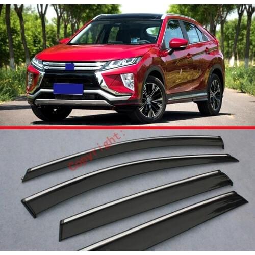 Window Wind Deflector Visor Rain/Sun Guard Vent For Mitsubishi Eclipse Cross 2018 2019