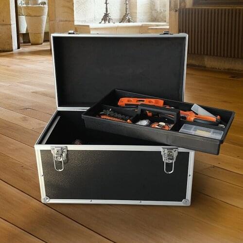 Complete Tools Box Professional Aluminum Alloy Suitcase Hardware Toolbox Multifunctional Multi-layer Vehicle Maintenance Large