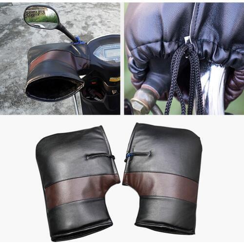 Winter Warmer Snowproof Motorcycle Grip HandleBar Muff Waterproof Windproof Thermal Gloves for Motorcycles Motor HandleBar Glove