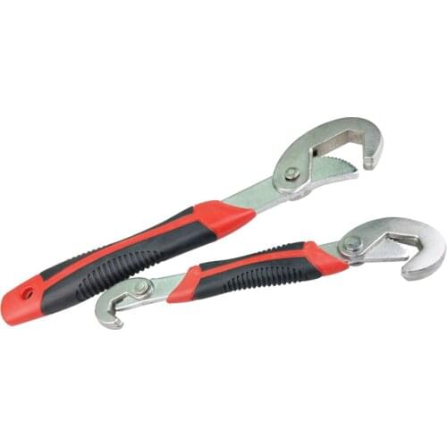 High Quality 1-2Pcs Universal Wrench Chromium Coatin Quick Snap Grip Wrench Socket Head Adjustable Wrench Spanner For Nuts Bolts