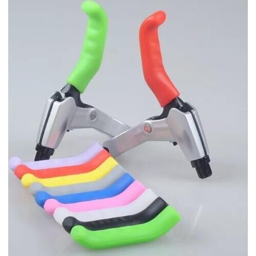 1 Pair Silicone Bicycle Lever Grips Protectors Anti-Skid Bike Brake Lever Handle Sleeve MTB Bike Cycling Silicone Brake Cover AC