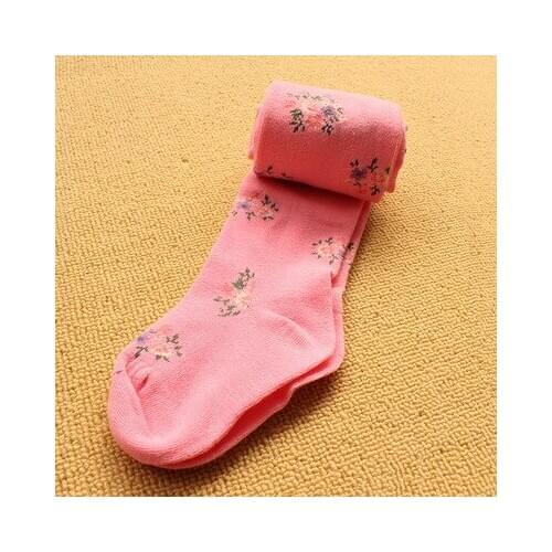1PCS Anyongzu New Baby Bear Cartoon Girl Bottoming Pantyhose Jacquard Dance Socks Flower Cotton Child Girls
