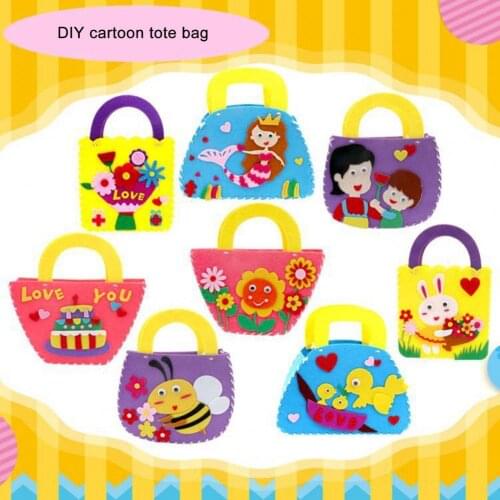 1 Pack Material Package Handmade Handcraft Non-woven DIY Handmade Bag Educational Toys for Kindergarten