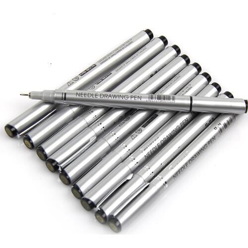 10 Sizes Needle Tip Markers Fineliner Pigment Sketch Pen Set For Manga Drawing Markers School Office Art Supplies