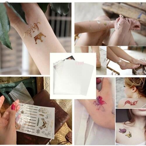 10pcs A+B A4 DIY Tattoo Printing Paper Transfer Color Papers Decal For Inkjet Printer Inkjet H5U6