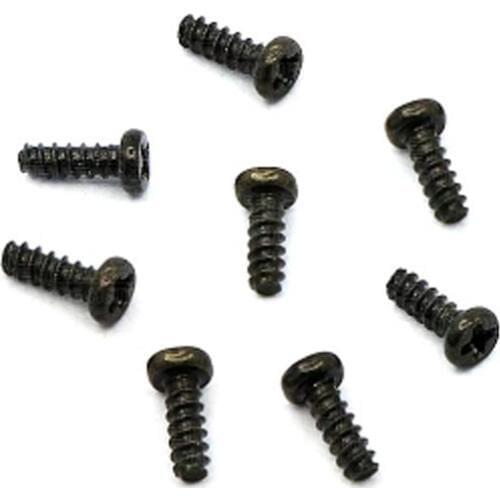 100pcs Phillips Round head Self-attack Screw M1.4/3 Screws Black zinc bolts
