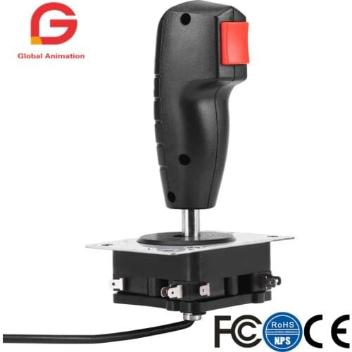 2Pcs 8 Way Flight Joystick with Trigger & Top Fire Button For Arcade game