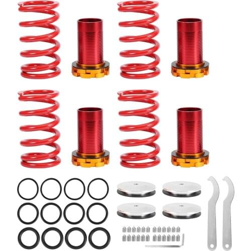 Suspension Shock Damper Front Rear Coilover Suspension Spring Kit Lower The Body By 3cm- 4cm For Honda Civic 1988-2000
