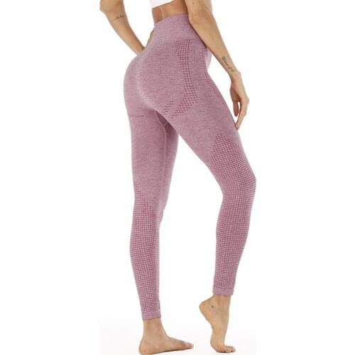 Seamless Tummy Control Yoga Pants Stretchy High Waist Compression Tights Sports Pants Push Up Running Women Gym Fitness Leggings