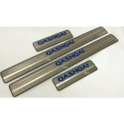 For Nissan Qashqai J11 2014 2015 2016 Car Accessories Door Sill Scuff Plate Stainless Steel Door Sills Pedal Sticker