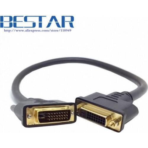 DVI -D DVI D Dual Link Male Digital 24+1 to DVI 24+1 Female VIDEO Extension Cable 50cm for Monitor Projector