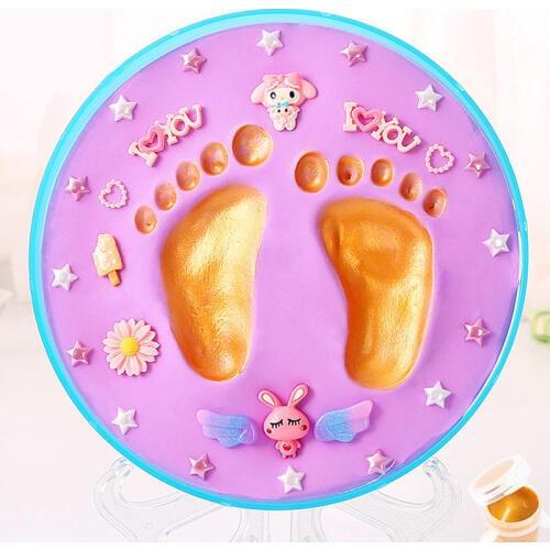Environmental-friendly Baby Care Non-Toxic Baby Handprint Footprint Imprint Kit Baby Souvenirs Casting Newborn Footprint inkpad