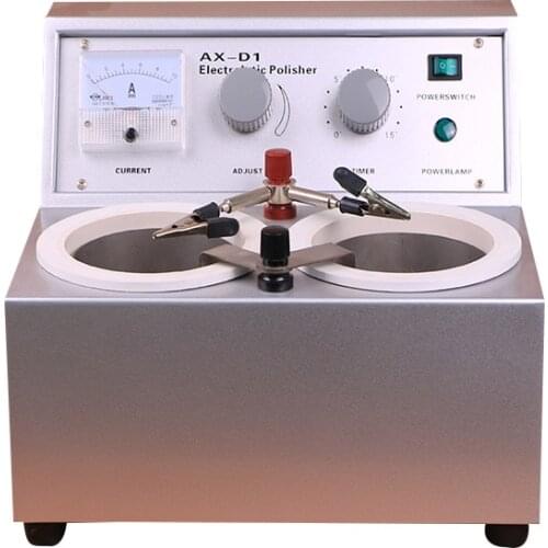 Hot Dental Lab Electrolytic Polisher AX-D1 Equipment Machine For Plaster Model Making Two Water Baths