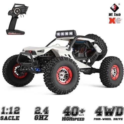 RC HOBBY WLtoys XK 12429 1:12 RC Car Crawler 40km/h High Speed 2.4G 4WD Electric Car with Head Lights RC Off-Road Car RC Gift